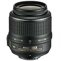 Nikon 18-55mm f/3.5-5.6G AF-S DX VR Nikkor Zoom Lens