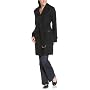 Kenneth Cole Reaction Women's Melton Single Breasted Belted Trench Coat