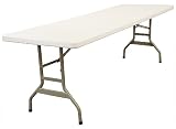 Outdoor Living : 30''W x 96''L Plastic Folding Table [DAD-YCZ-244-GG]