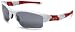Oakley Men's Flak Jacket St. Louis Cardinals Sunglasses,White Frame/Black Lens,one size
