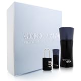 Armani Code by Giorgio Armani for Men 3 Piece Set Includes: 1.7 oz Eau de Toilette Spray + 0.17 oz Eau de Toilette Miniature + Code Pad Lock
