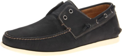 John Varvatos Men's Schooner Shoe,Black,10.5 M US