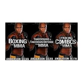 Anderson Silva 3 DVD MMA Set Boxing for MMA, Takedowns & Takedown Defense, Striking Combos