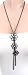 Improving Lifestyles Necklace Long no Clasp 3 Flower Gunmetal