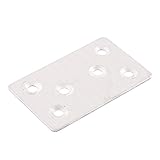 uxcell　フラットプレート　平板　リペア　ステンレス鋼　シルバートーン　1個