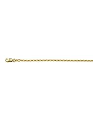 14K Yellow Gold Cable 2.4mm Necklace 24 Inch