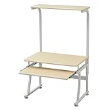 YAMAZEN サイバーコム パソコンデスク MPC-60SCA(NM/IV) ナチュラルメイプル