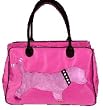 Designer Dog Carrier - Open Top Silhouette Pet Carrier - Pink