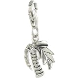 Oscaro Charms 925 Sterling Silver Palm Clip on Charm for Thomas Sabo style bracelets and necklaces