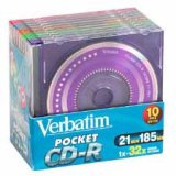 Verbatim 10PK POCKET CDR 32X 21MIN 185MB ( 94335 )