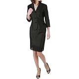 ABS by Allen Schwartz - Allen by Allen B. Schwartz Silk Blend Skirt Suit, 8