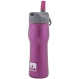 Nathan Stainless Steel Flip Straw Bottle ~ NATHAN