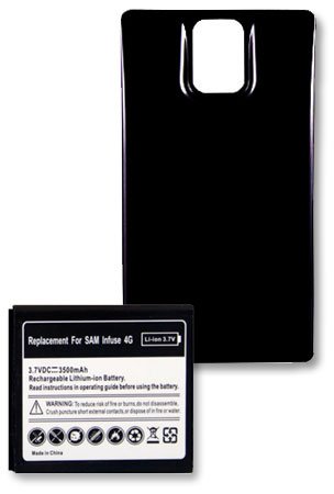 Samsung i997 Infuse 4G Premium Extended Battery with Back Cover (3500mAh Grade A Cell) by HHi (Free HandHelditems Sketch Universal Stylus Pen)