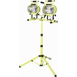Designers Edge L-5402 Pro-Series Plus Two-Light 1500-Watt Halogen 2-N-1 Work Light with Tripod