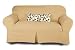 Skirt Styles - Sofa Slipcover, Skirt Style Fabric: Heavy Suede, Camel