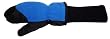 SnowStoppers STAY-ON Fleece Mittens (Medium for ages 4-7, Royal Blue)