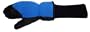 SnowStoppers STAY-ON Fleece Mittens (Medium for ages 4-7, Royal Blue)