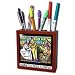 Londons Times Funny Music Cartoons - Young King Tut Purchase The Right Coffin - Tile Pen Holders-5 inch tile pen holder