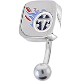 NFL Logo TOP Mount CURVED Belly Ring - Tennessee Titans - B0002VFVN8