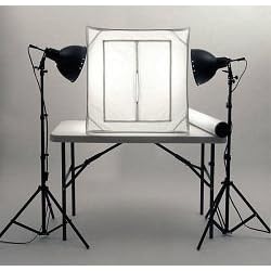 Photo Light ALZO 250 "Cool Lite" 28" Tent Kit - 2 Lights - An economical solution for product photography, compatible with today's digital cameras, such as Nikon, Canon- NOW ON SALE!
