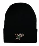 Vintage High-Bulk Dallas Stars Black Cuff Beanie