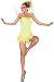 Sexy Tinkerbell Pixie Fairy Sprite Halloween Costume Includes Wings (Lime-X-Small)