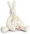 Bunnies by the Bay Silly Buddy Bunny, White with Pacifier Holder