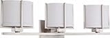 IMAGE OF Nuvo Lighting 60-4463 Portia - 2 Light Vanity with Slate Gray Fabric Shades - 2 13w GU24 Lamps Included - Pack of 2