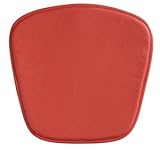 Zuo Modern Furniture Design Mesh/Wire Bar/Wire Chair Cushion Red Leatherett ....