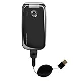 Retractable USB Cable for the Sony Ericsson z610i with Power Hot Sync and Charge capabilities - Gomadic Brand w/ TipExchange Technology