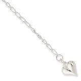 Sterling Silver Heart Anklet