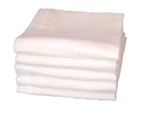 Molton/Flanellwindeln weiß 70/80 -5er Pack - superweich und flauschig