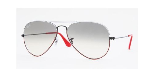 Ray Ban Rb 3025 Red White Black Frame Grey Gradient Lens 58Mm product image