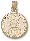Air Force Falcons Solid 10K Gold Crest Pendant