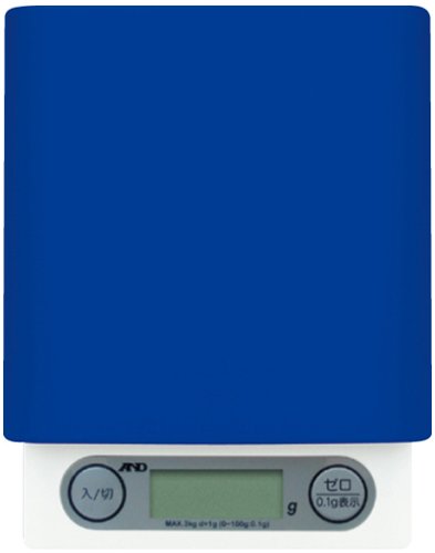 A&D デジタルホームスケール 3kg ブルー UH-3201-BL