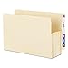Smead 75160 End Tab Tuff Pockets, 5 1/4 Exp, Letter, Manila, 10/bx