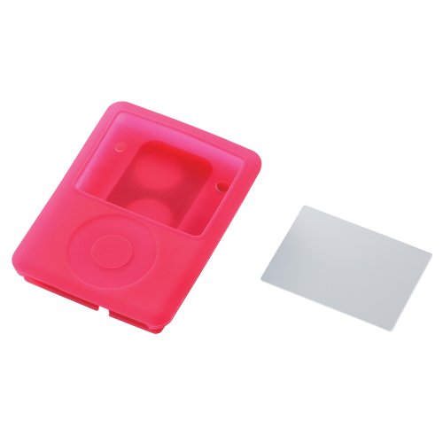 エレコム 3rdiPod nano用シリコンケース 巻取りタイプ(レッド) AVD-SCRA3NRD