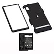 Motorola Droid A855 Snap On Case Cover Faceplate Protector Black