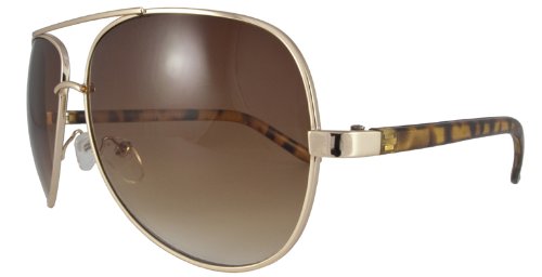 Elegante Strike Pilotenbrille / Sonnenbrille gold