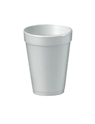 Dart 16J16 16 oz Capacity, 3.7" Top and 2.4" Bottom Diameter, 5.4" Height, Big Drink Foam Cup (40 Packs of 25)