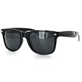 Wayfarer PL701 Dark Polarized Retro Sunglasses with Smoke Lens for Men or Women Protect Your Eyes From Harmful Glare with Classic Style