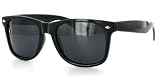 Wayfarer PL701 Dark Polarized Retro Sunglasses with Smoke Lens for Men or Women Protect Your Eyes From Harmful Glare with Classic Style