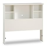 Sand Castle Bookcase Headboard Soft White
