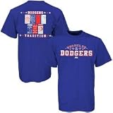 Majestic Brooklyn Dodgers Royal Blue Ticket History T-shirt