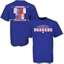 Majestic Brooklyn Dodgers Royal Blue Ticket History T-shirt