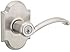 Kwikset Austin Entry Lever featuring SmartKey&reg; in Satin Nickel
