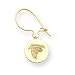 14K Atlanta Falcons Round Kidney Wire Earrings