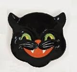 Best Price Halloween Black CAT Kitten Plate Candy Dish