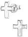 .925 Sterling Silver Hypoallergenic Little Cross Stud Earrings for Girls (Nickel Free)