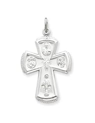 Sterling Silver 4-way Medal Cross QC3465"